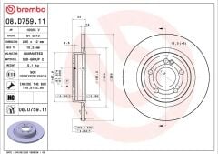 Mercedes Fren Diski Arka W118 / W177 / W247