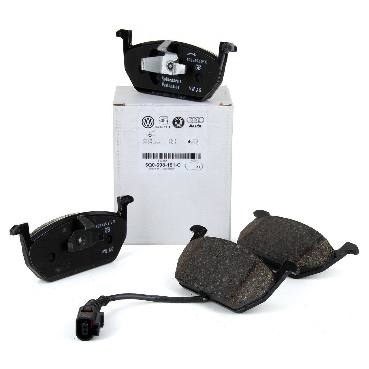 Volkswagen Golf 2013 Model Sonrası Ön Fren Balata Takımı Orijinal