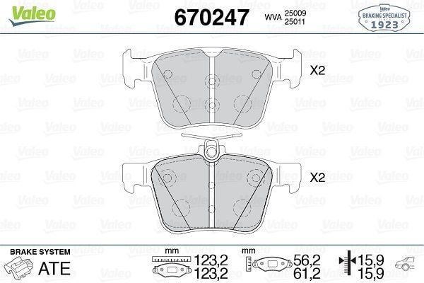 Volkswagen Fren Balata Arka 13-Golf VII-Psst-Tgu-Tou-Leo-A3