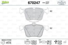 Volkswagen Fren Balata Arka 13-Golf VII-Psst-Tgu-Tou-Leo-A3