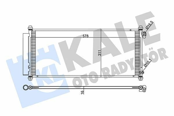 Mercedes Klima Radyatörü Kondenser 96-02 Cr-V 2.0 16V *4Wd*