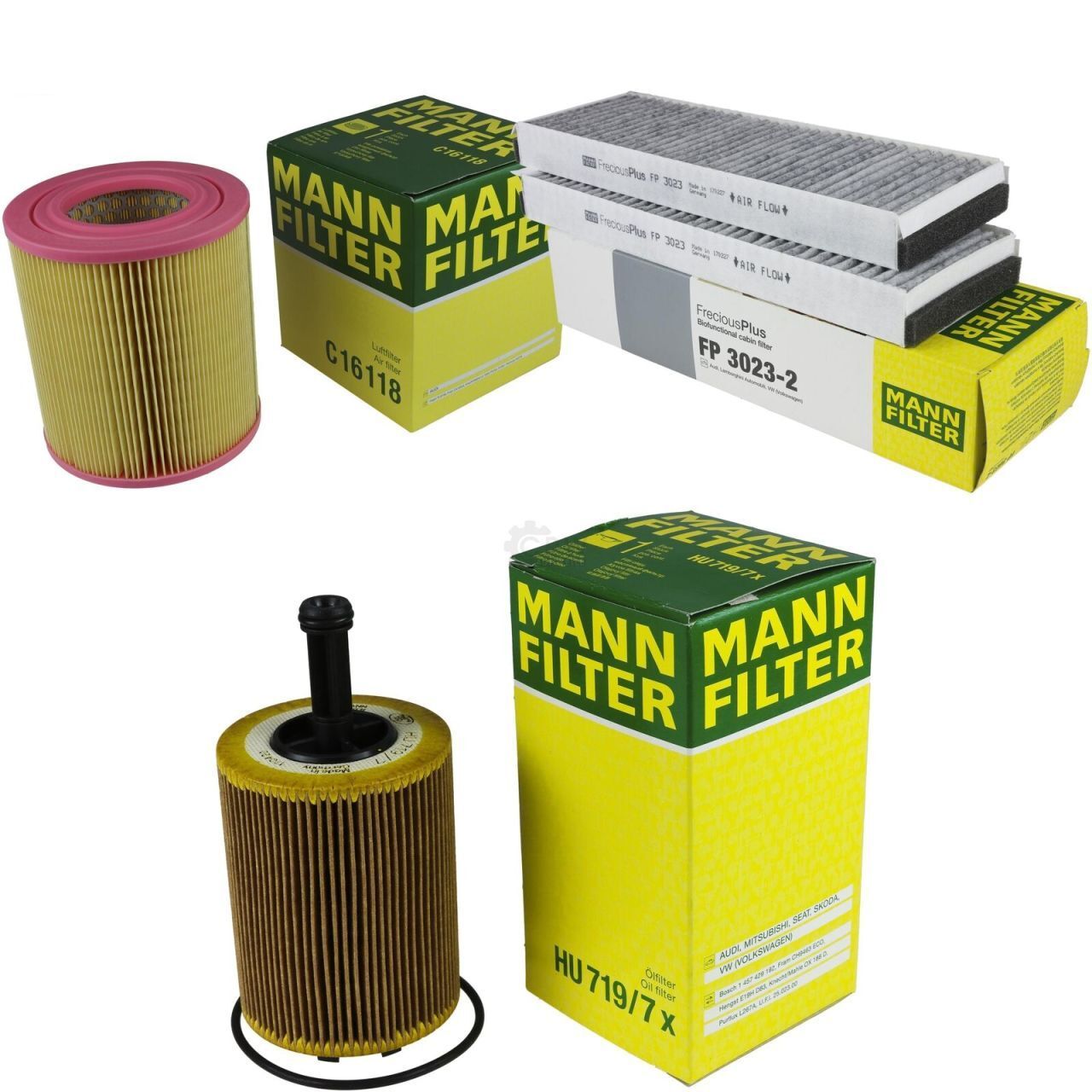 Audi A6 2004 - 2011 Model Arası 2.0 TDI Bakım Seti Mann Marka