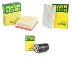 Audi A4 2002 - 2008 1.6 / 1.8 / 2.0 Benzinli Bakım Seti Mann Marka