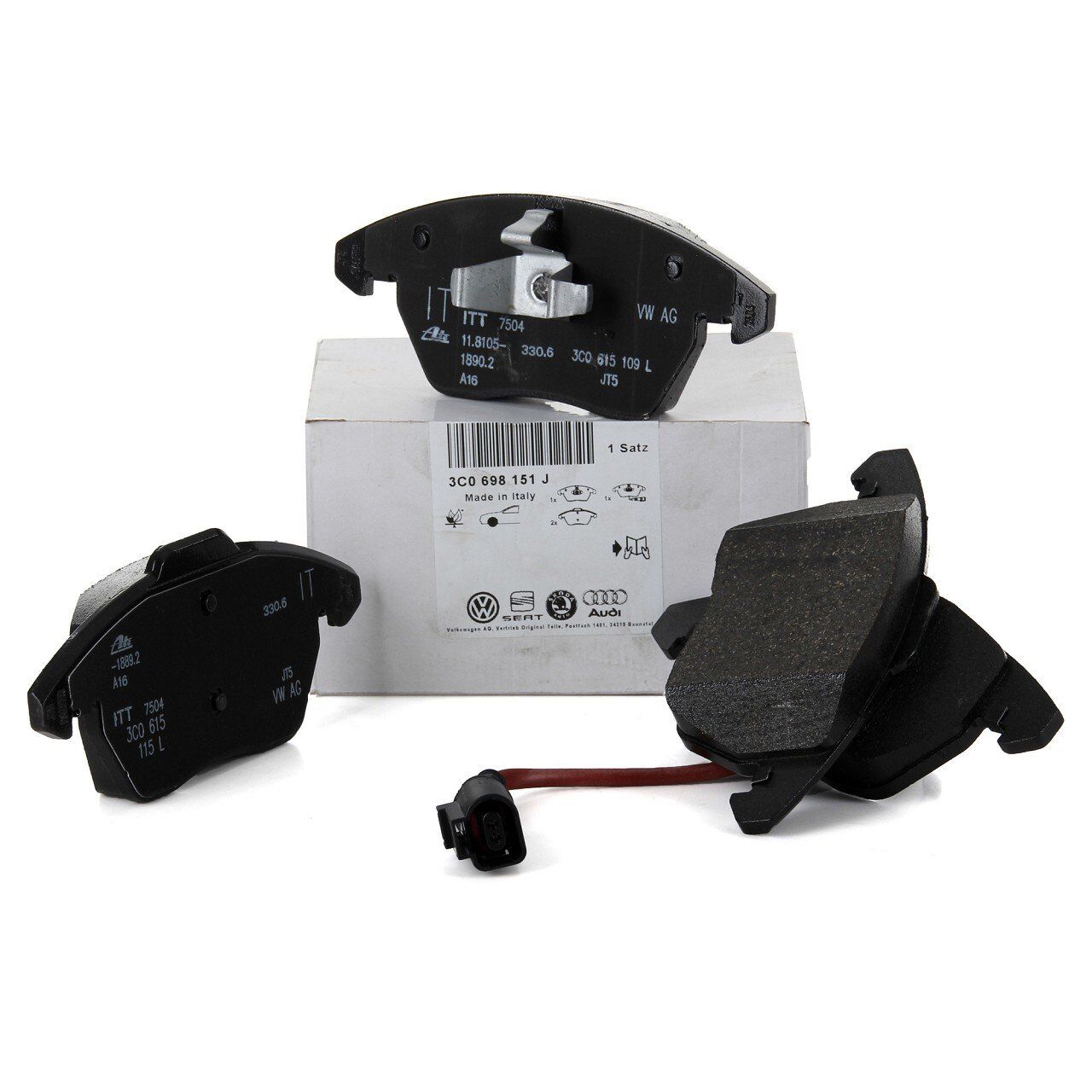 Seat Altea 2004-2015 Model Arası Büyük Tip Ön Fren Balatası /Orijinal Marka