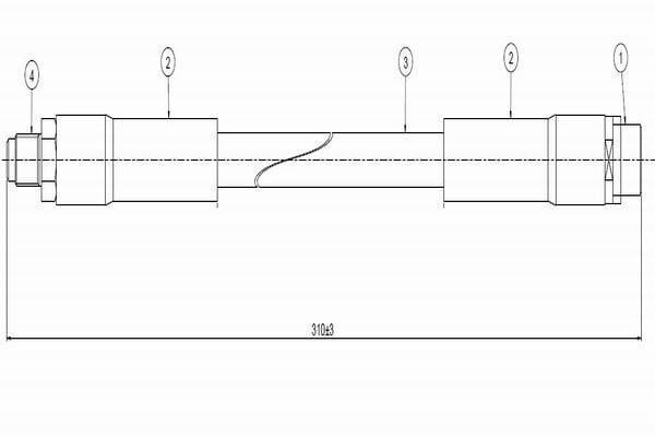 Mercedes Fren Hortumu On 96-04 A-Seri W168 2 Adet