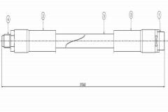 Mercedes Fren Hortumu On 96-04 A-Seri W168 2 Adet