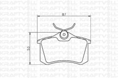 Volkswagen Fren Balatası Arka Golf IV Bora Audi A1 A3 A4 A6 A8 Altea Cordoba Ibiza III IV V / Megane II III Megane IV Hb Fluence / C3 P307 P1007 Partner II Berlingo II C3 Picasso C3 III Ds3 P207 1,4I 1,6I 16V 2,0I 2,0Hd P308 C4 P807 C8