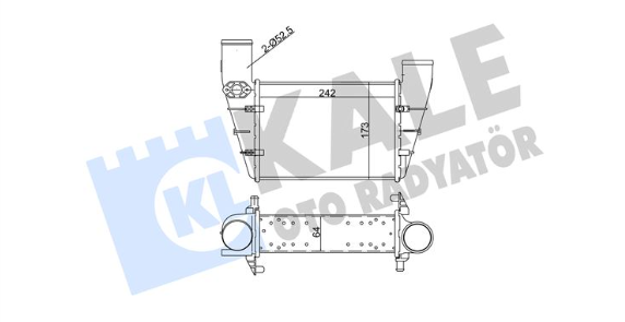 Volkswagen Passat 1997 -2000 1 8T / 1 9 TDI AFN Turbo İntercool Radyatörü-KALE