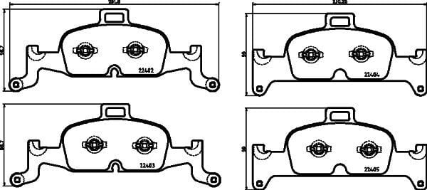 Fren Balatası Audi A4 (8W2, 8Wc, B9) , A4 Allroad (8Wh, 8Wj, B9) , A4 Avant (8W5, 8Wd, B9) , A4l (B9, 8