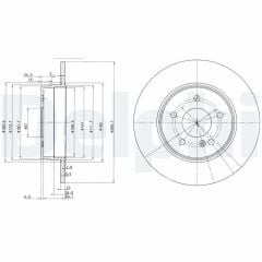 Mercedes Disk Arka E.S-W210 C.S-W203 Komp