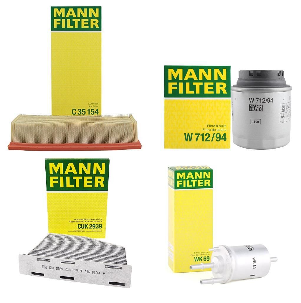 Volkswagen Scirocco 1 4 TSI CAV-CTH Bakım Filtre Seti Mann Marka