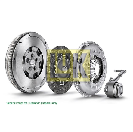 LUK-2257493-DEBRIYAJ SETI (BASKI BALATA-VOLAN-BILYA) 4 LU KIT-REPSET-DMF-FOCUS III 11=>14 1.6 TDCI